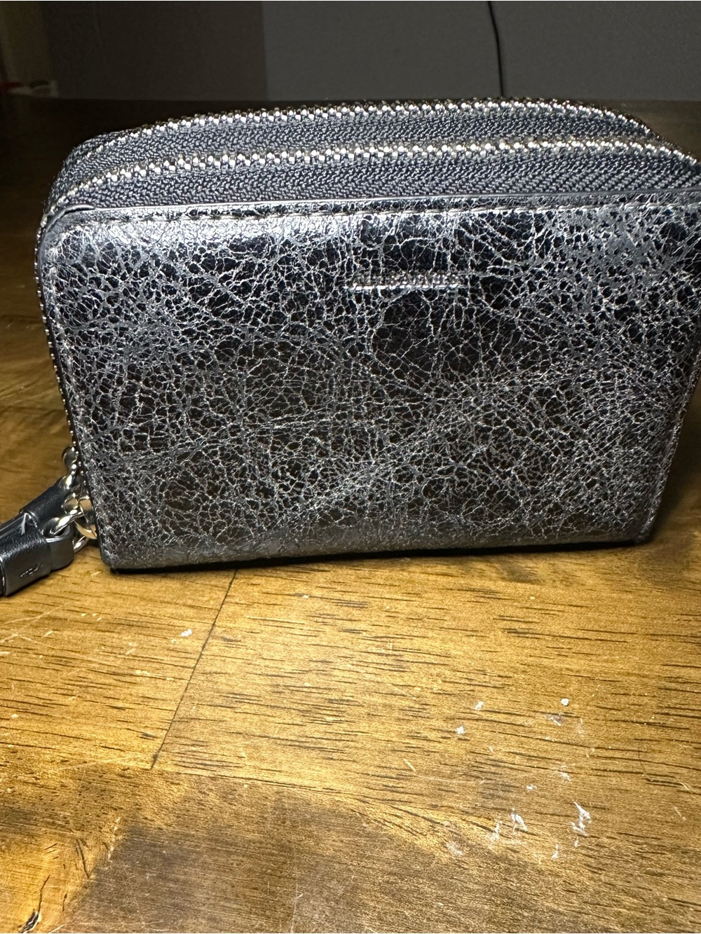 Allsaints crackle leather wallet